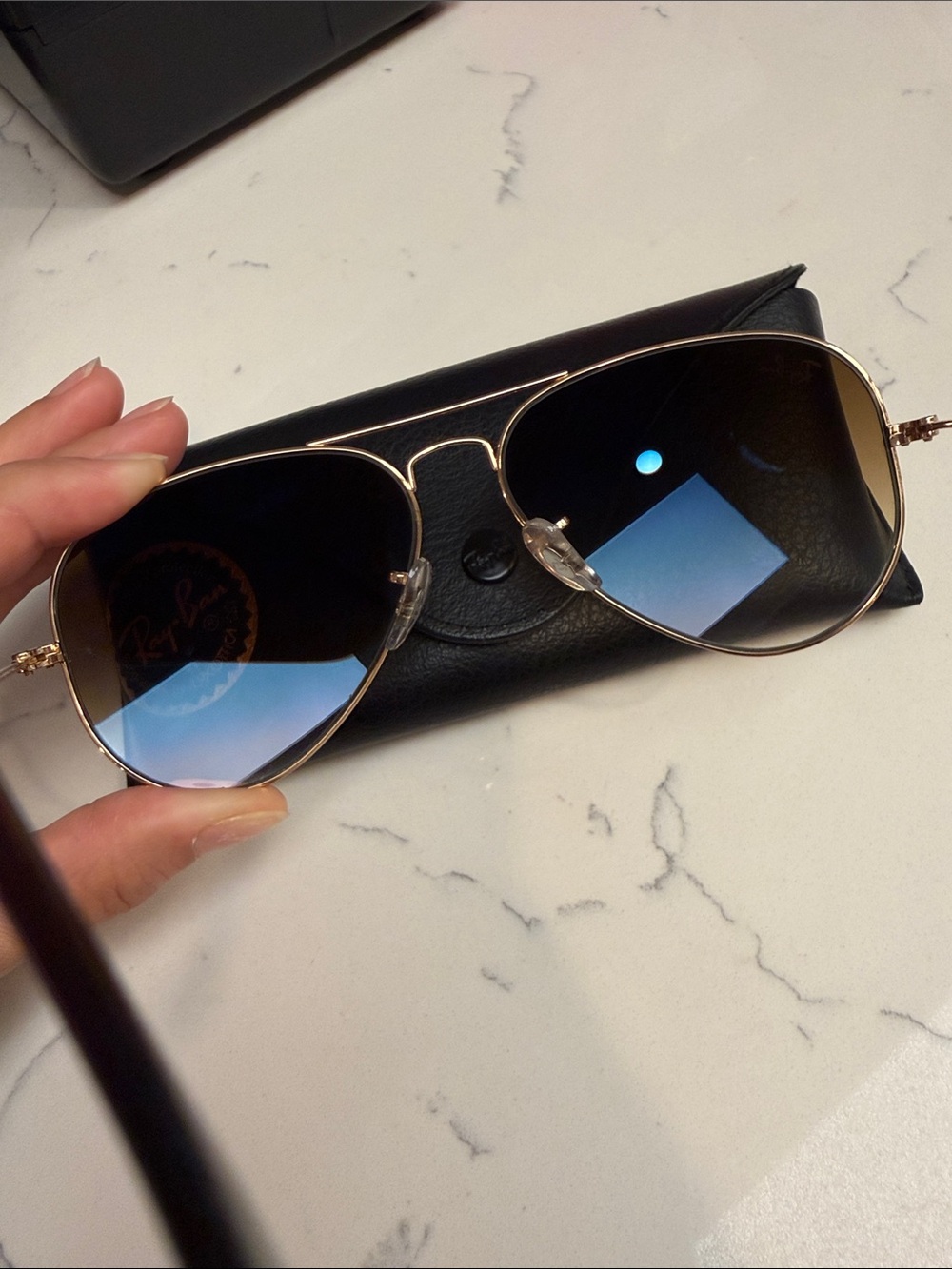 Like New Ray Ban Aviator Metal II - Picture 4 of 8